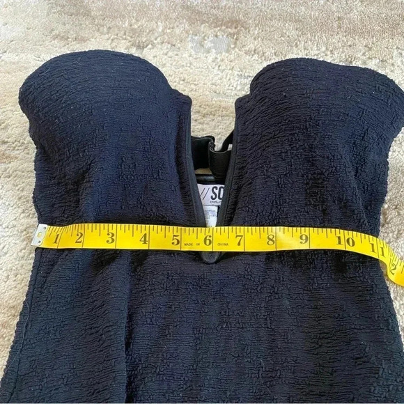 Beach Riot x Stone Cold Fox Late Bloomers Strapless One Piece Swimsuit Black: S - Picture 5 of 11